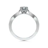 Pierścionek z białego złota z diamentami